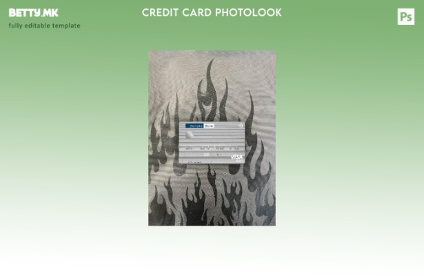 модерен стил Литванија Danske Bank виза дебитна картичка photolook предниот шабл